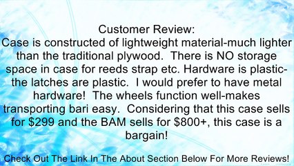 SKB Contoured Pro Universal Baritone Sax case with Wheels Review