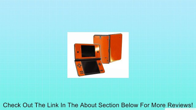 Nintendo DSi XL Color Skin (DSi-XL) - NEW - CITRUS ORANGE system skins faceplate decal mod Review