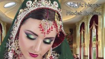 Red and Green Traditional Pakistani Indian Asian Bridal Makeup Tutorial