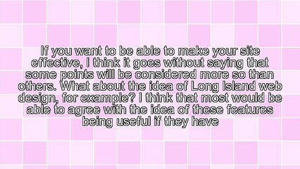 Features To Consider With Long Island Web Design