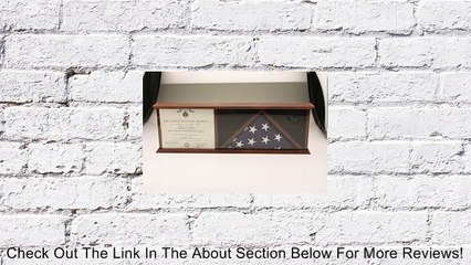 Operation Freedom 3 x 5 American Flag, Certificate and Award Display Case FC00I Review