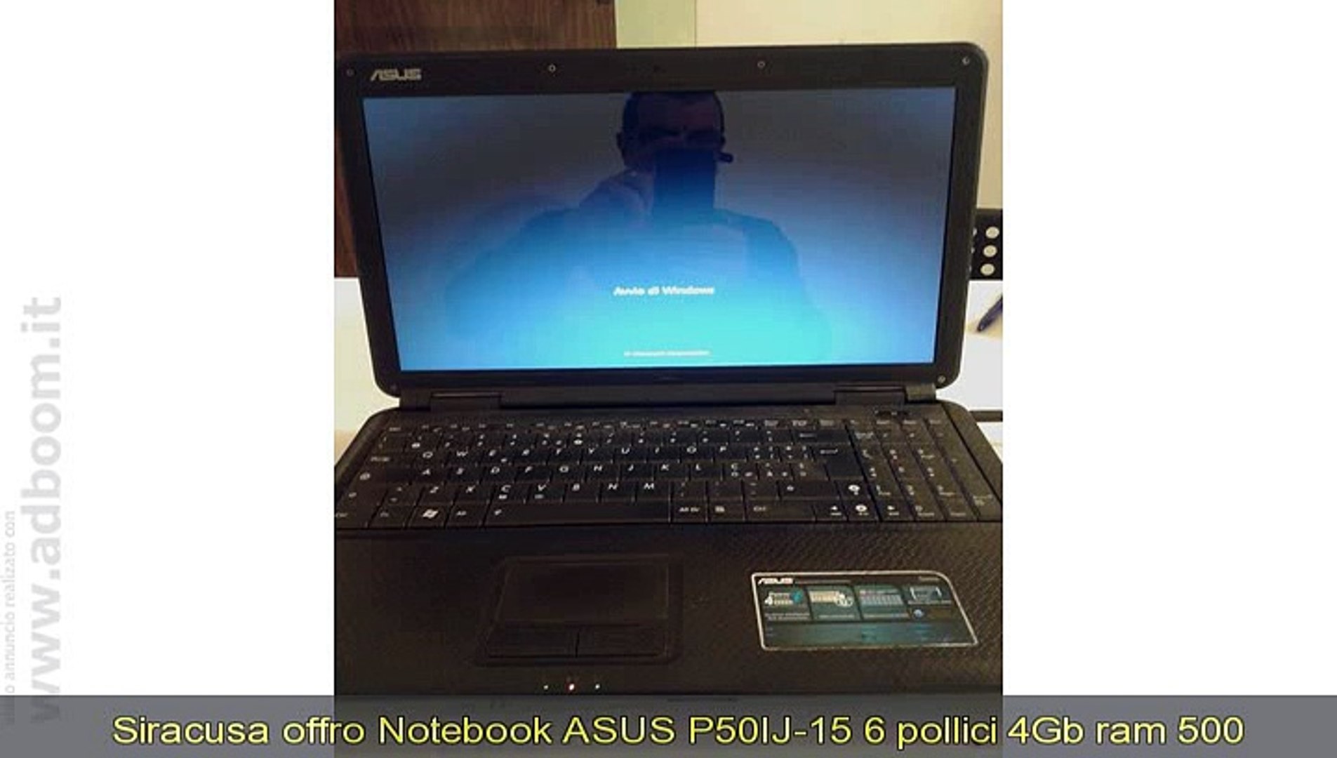 SIRACUSA, FRANCOFONTE NOTEBOOK ASUS P50IJ-15.6 POLLICI 4GB RAM 500 HDD EURO  160 - Video Dailymotion