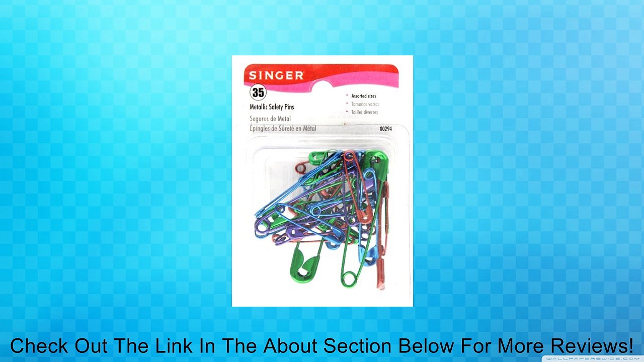 Assorted Singer Metallic Safety Pins Case of 35 Review
