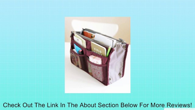 Women Travel Insert Handbag Organiser Purse Large Liner Organizer Tidy Bag Pouch, Please Note That This Product Is Not That High Quality, and Have Some Chromatic Aberration Review
