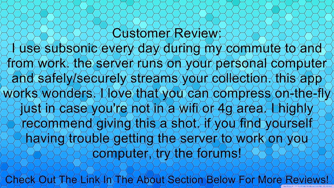 Subsonic Music Streamer Review