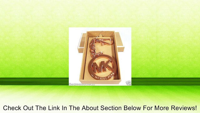 Michael Kors MK logo Keychain Key Fob Rose Gold Review