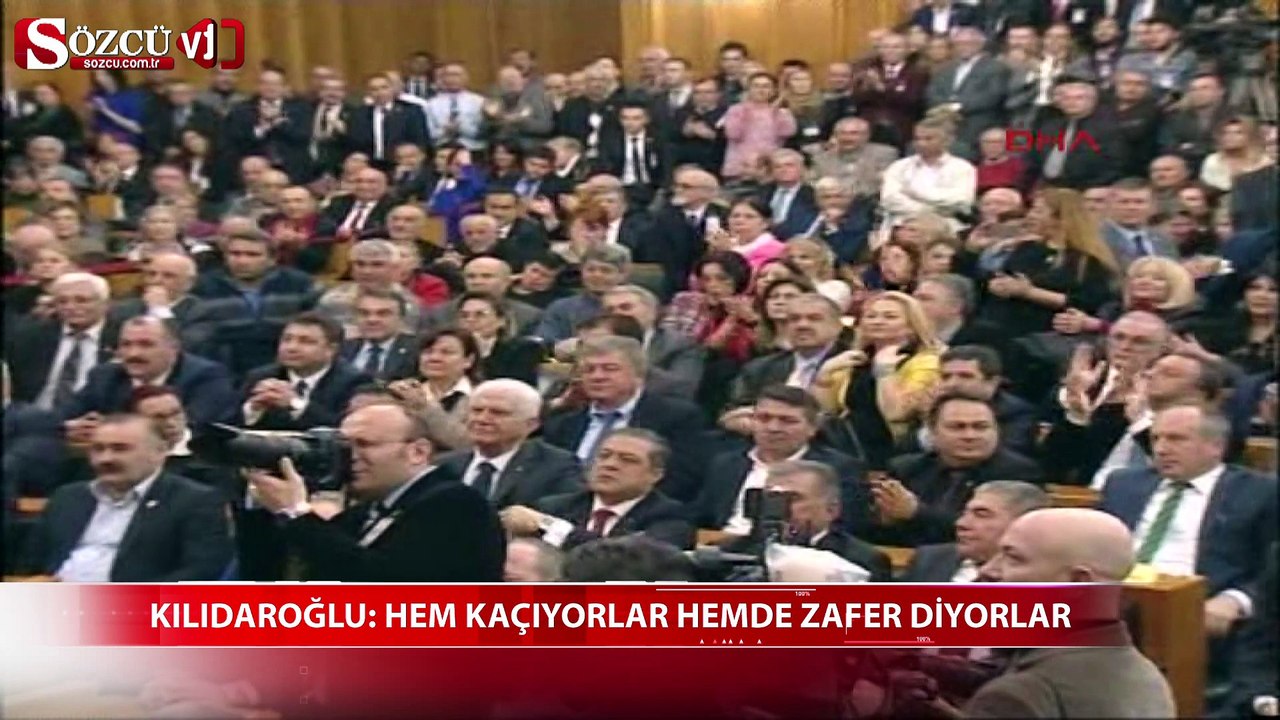 Kılıçdaroğlu: "hem kaçıyorlar hemde zafer diyorlar"