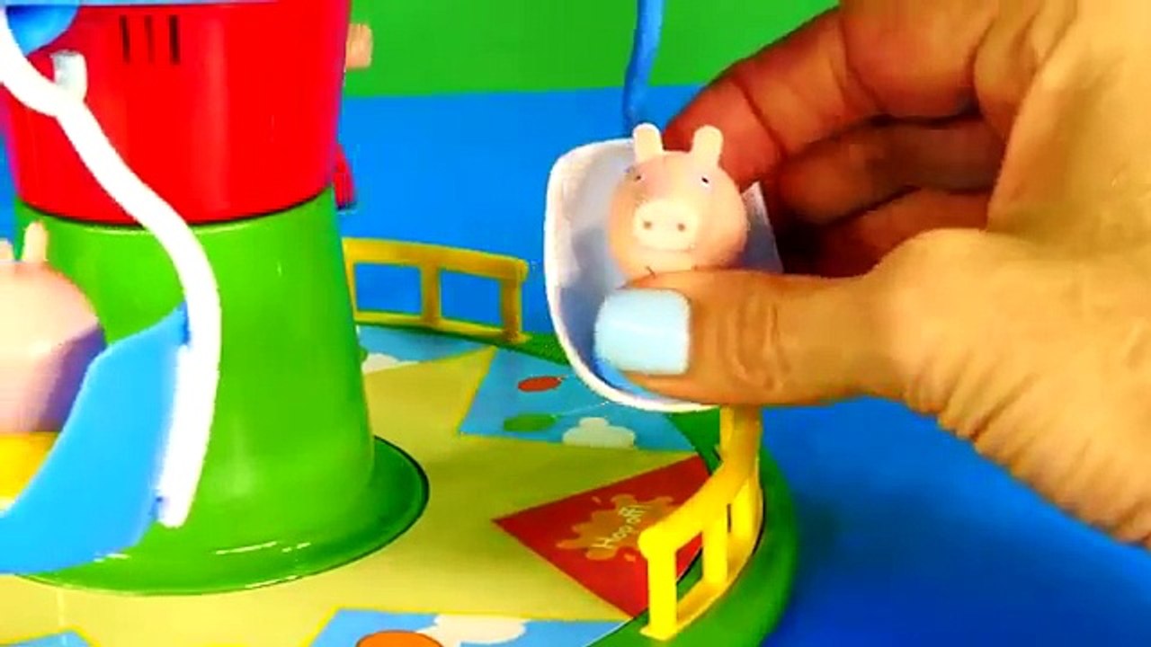Play Doh Peppa Pig Fairground Ride Game MerryGoRound Mummy Daddy