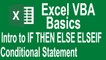 Excel VBA Basics!If then else intro (Tutorial # 8 | VBA Basics for Beginners)