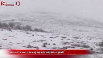 Malatya'da 2 savaş uçağı düştü: 4 şehit