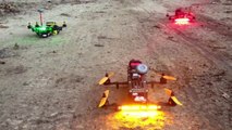Amazing Quadricopters race in the forest : Star Wars for real!