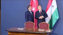 Başbakan Davutoğlu Macaristan Başbakanı Orban ile Ortak Basın Toplantısı Düzenledi - (1)