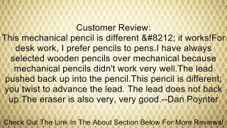 Mechanical Pencil, Twist Action Tip, 0.7mm #2 Lead, Nonrefillable, Yellow, 12/BX PAP30301 Review