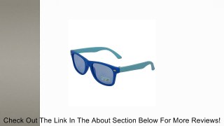 Kids Retro Wayfarer Uv400 Sunglasses Blue Review