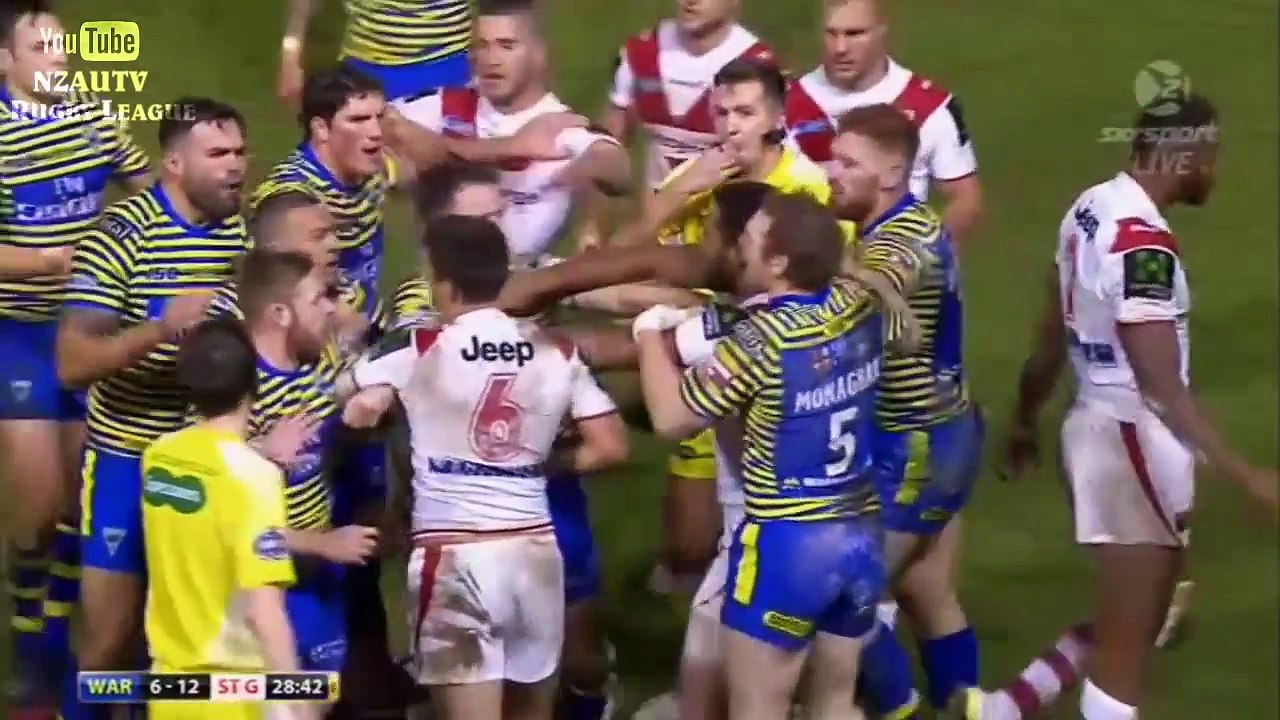 Plaquage monstrueux en rugby à XIII