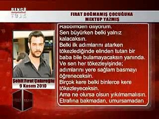 ŞEHİT FIRAT'TAN DOĞMAMIŞ ÇOCUĞUNA MEKTUP