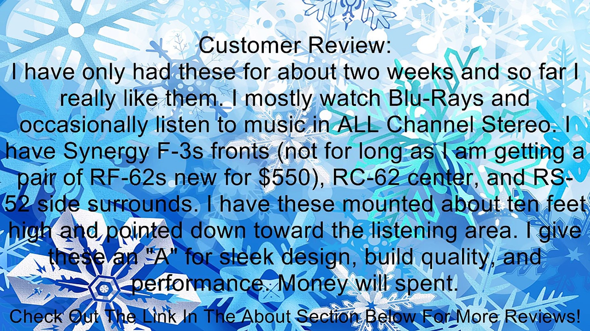 Klipsch Rs 41 Ii Reference Series Surround Speaker Each Black Review Video Dailymotion