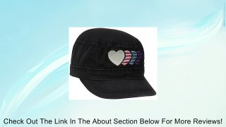 Life is good Girl's Canvas Cadet 4 Hearts Hat (Night Black) Review