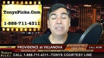 Villanova Wildcats vs. Providence Friars Free Pick Prediction NCAA College Basketball Odds Preview 2-24-2015