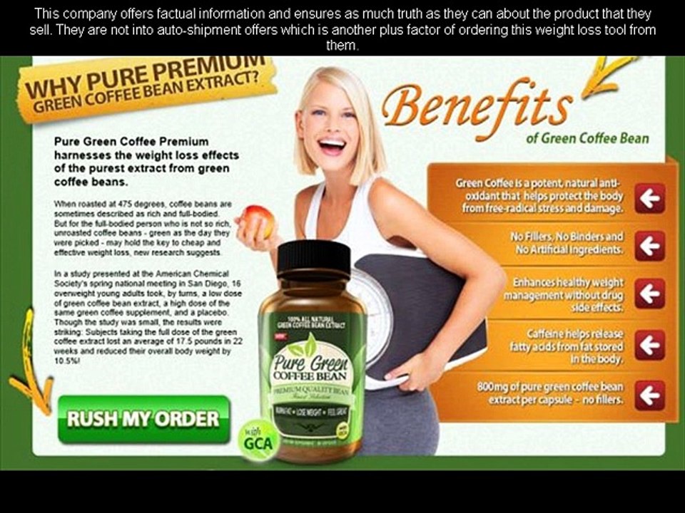 Pure Green Coffee Bean Premium Reviews – Slimming Formula