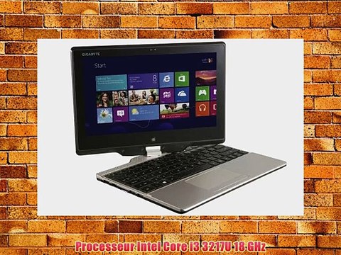 Gigabyte U2142 Ultraportable 116 (2946 cm) Intel Core i3 3217U 18 GHz 500 Go 4096 Mo Windows