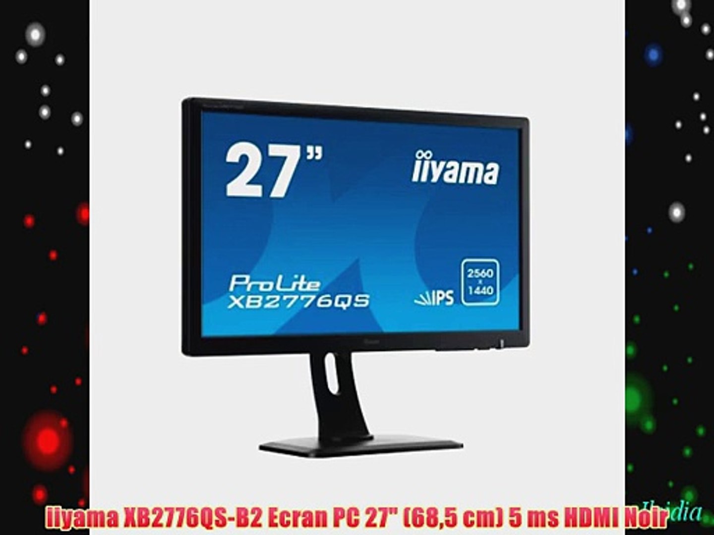 ⁣iiyama XB2776QS-B2 Ecran PC 27 (685 cm) 5 ms HDMI Noir
