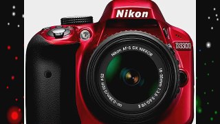 Nikon D3300 Appareil photo num?rique Reflex 242 Mpix Kit Objectif AF-S DX VR II 18-55 mm Rouge