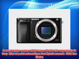 Sony A6000 ILCE6000B.CEC Appareil photo hybride 3 (762 cm) 243 Mpix Wi-Fi/HDMI/USB Noir