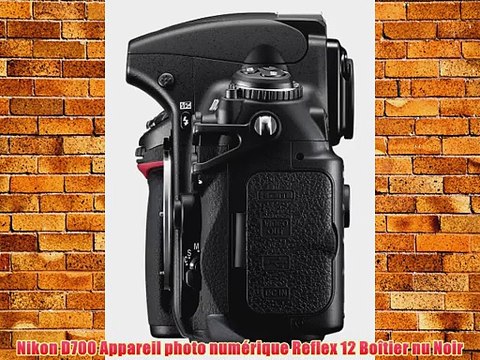 Nikon D700 Appareil photo num?rique Reflex 12 Bo?tier nu Noir