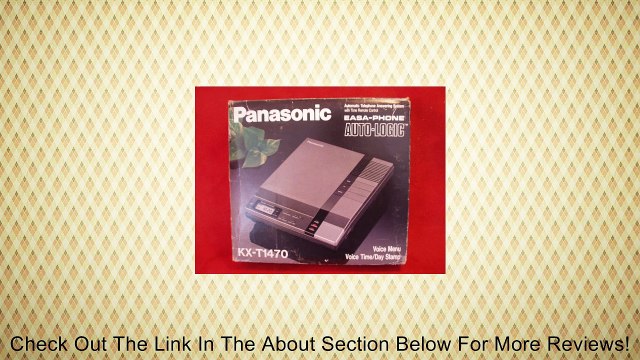 Panasonic KX-T1470 Dual Cassette Answering Machine EASA-PHONE AUTO-LOGIC Review