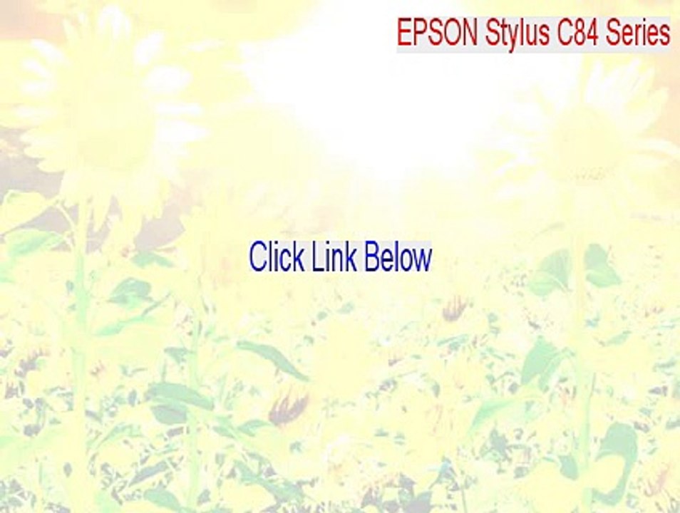 EPSON Stylus C84 Series Cracked - Instant Download (2015)