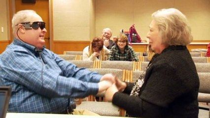 Man with bionic eye sees his wife for first time in a decade