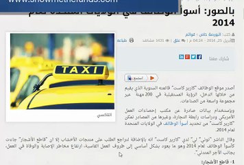 أسوأ الوظائف في الولايات المتحدة لعام 2014