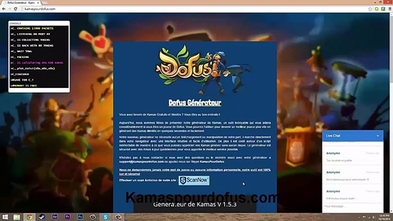 [TUTO] Générateur en ligne de Kamas pour Dofus Février 2015