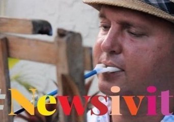 Moses Hamilton Paints by Mouth in Hawaii