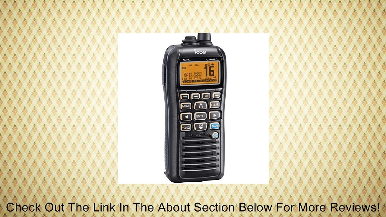 ICOM IC-M92D 01 Handheld VHF Marine Radio with Internal GPS Review