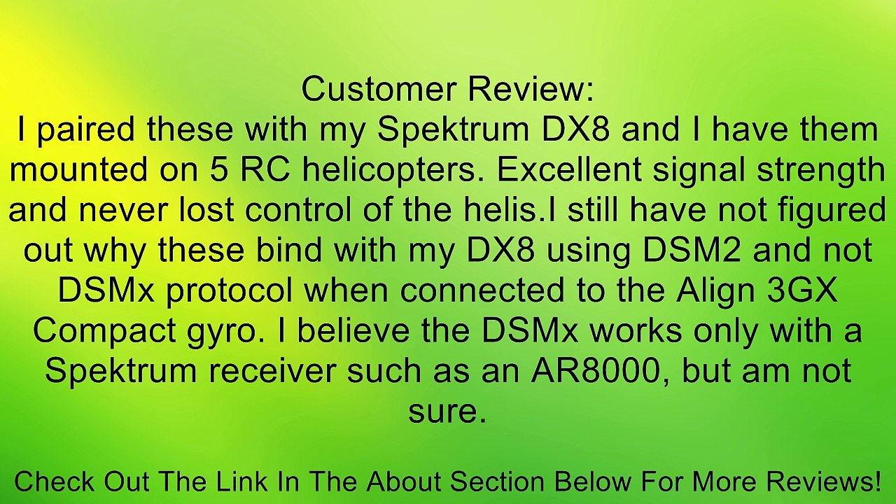 Spektrum 9645 DSMX Remote Receiver Review