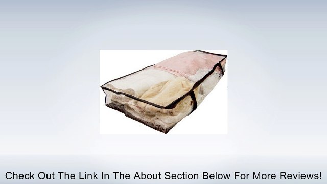 UNDERBED STORAGE BAG - ZIPPERED ROOM ORGANIZER - Review