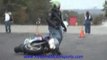 Motor Cycle, Super Bike - Burn out crash