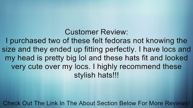 Tenflyer Fashion Vintage Women Lady Wool Wide Brim Wool Felt Bowler Fedora Hat Floppy Cloche Review