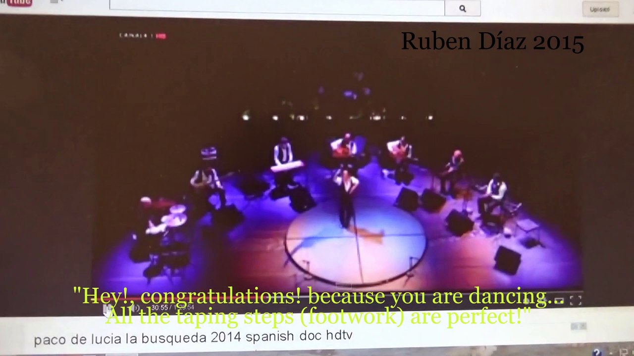 Paco´s advise to always use just an standard metronome for practice / Homage to Paco de Lucia (4) Ruben Diaz 2015 / Farru de Lucia´s Dancer