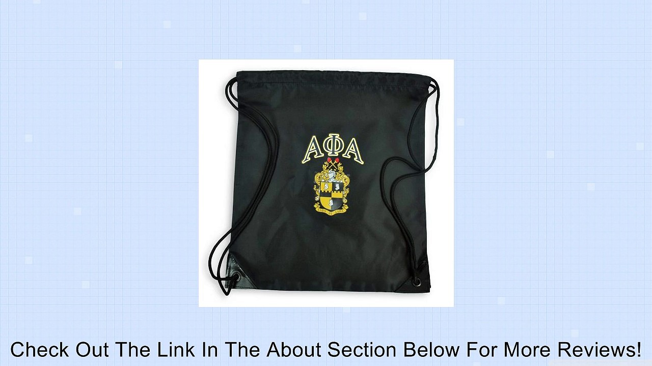 Alpha Phi Alpha Crest Cinch Sack Review