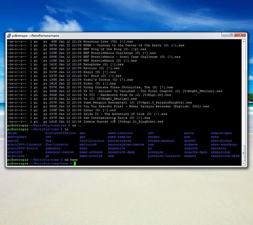 RetroPie: Copying roms to your Raspberry Pi