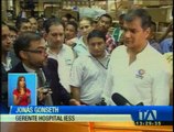 El presidente Correa visitó el hospital del IESS en Guayaquil