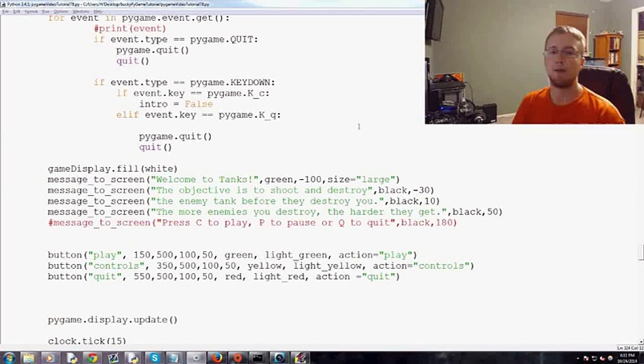 Pygame (Python Game Development) Tutorial - 79 - Game Over and Win - YouTube