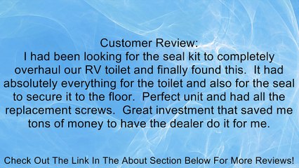 Thetford 28100 Aqua Magic Aurora Toilet Upper Mechanism Seal Replacement Package Review