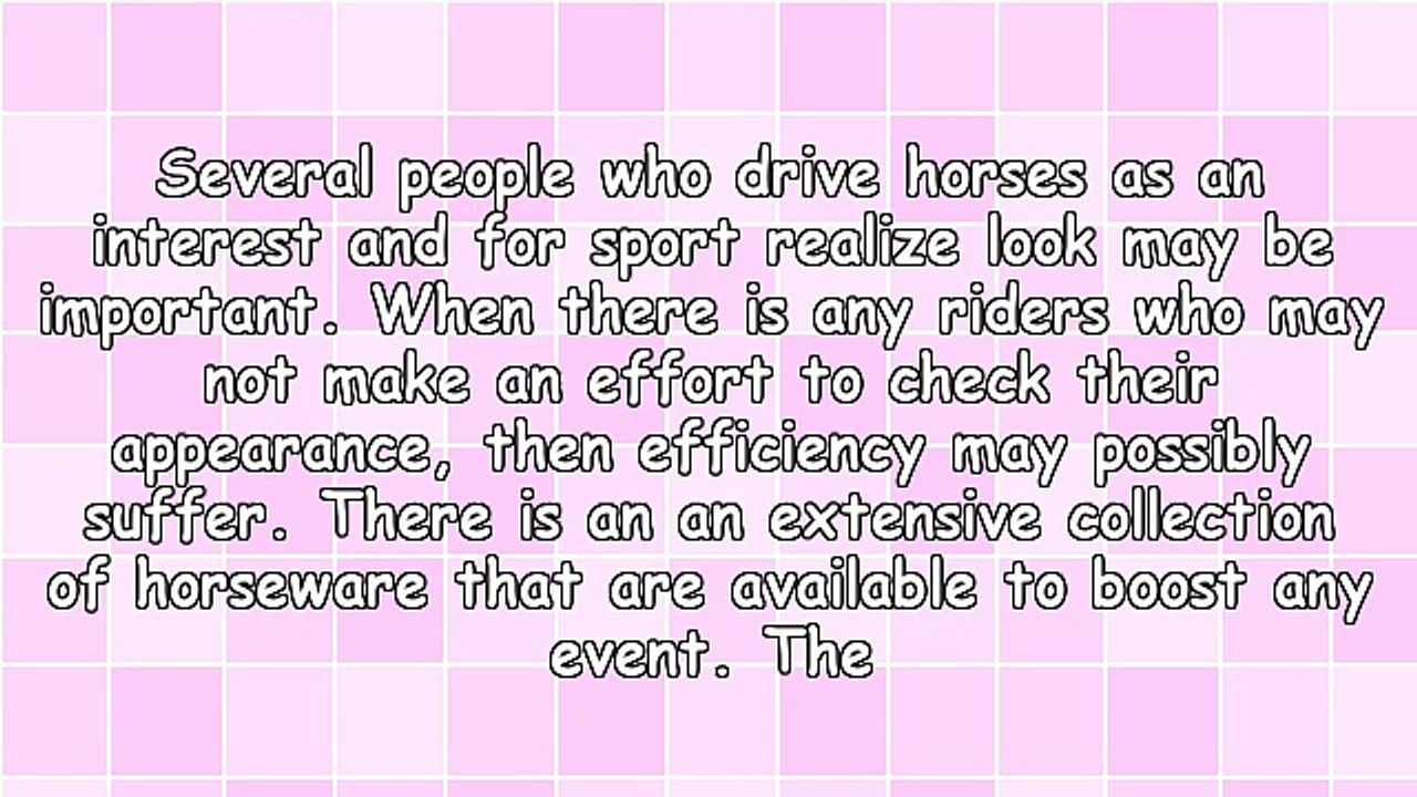 Horseware Comes In Different Types