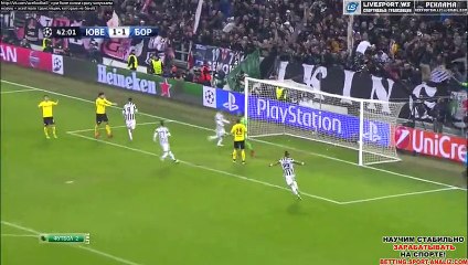 Alvaro Morata 2-1 - Juventus - Borussia Dortmund 24.02.2015 HD
