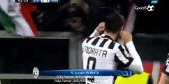 Alvaro Morata Goal Juventus 2 - 1 Borussia Dortmund Champions League 24-2-2015