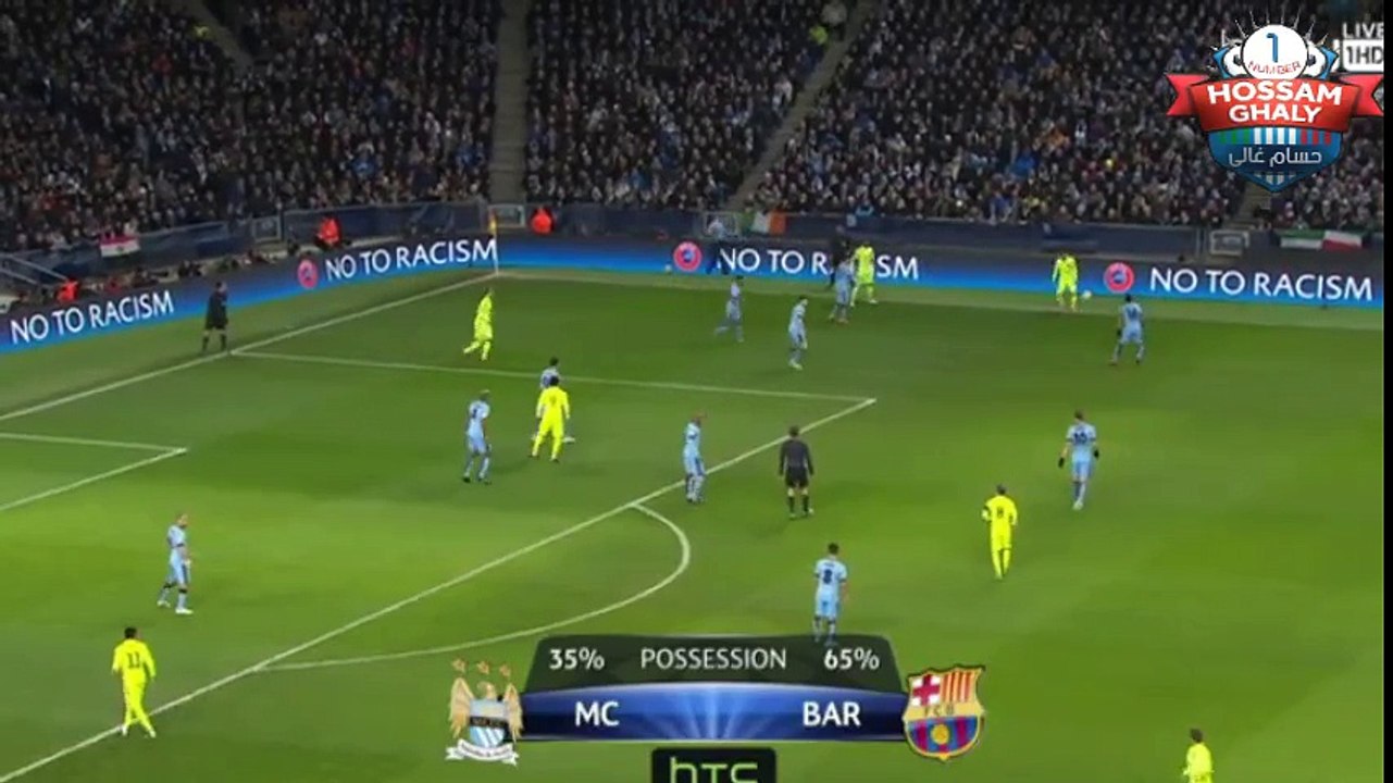 مانشستر سيتي × برشلونه 2/0 اهداف الشوط الاول